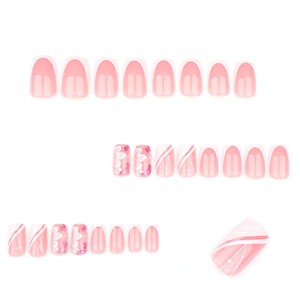 <span class=keywords><strong>Unghie</strong></span> <span class=keywords><strong>Finte</strong></span> alla Moda di Alta Qualità in Stile Francese Fresco <span class=keywords><strong>con</strong></span> Fiori e Perle Personalizzate <span class=keywords><strong>con</strong></span> Colla in Gel Durevole Vendita all'Ingrosso per <span class=keywords><strong>Unghie</strong></span> - Product Image 3