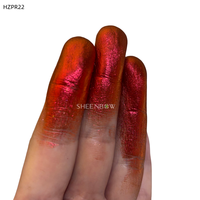 Großhandel Rotes Chrom-Titan-Chamäleon-Pigmentpulver Winkelwechselndes Duochrome-Beschichtungspigment für DIY-Make-up-Lidschatten