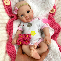 Mini poupées reborn en silicone 12 pouces Bettie, bébé Moneca anatomiquement correct avec cheveux implantés, cadeau de Noël, jeu d'imitation pour enfants