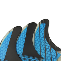Planche de surf aileron OEM haute qualité en fibre de carbone nid d'abeille Longboard Tri set G5 Double onglets 2 ailerons