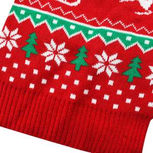 سترات لطيفة واحتفالية للخريف والشتاء، ملابس دافئة للحيوانات الأليفة بتصميم الأيل لعيد الميلاد مصنوعة من الأكريليك للجراء والكلاب - Product Image 4