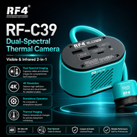 Caméra thermique à double spectre RF4 C39 4K, détection de température en temps réel, 3 palettes de couleurs, portable, fonctionnement à une main, autonome