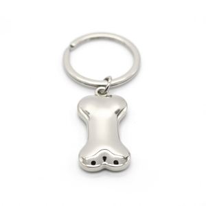 Llavero Personalizado de Aleación de Zinc con Baño de Níquel, Bajo MOQ, Diseño 3D de Hueso de Perro, Anillo Metálico para Llaves - Product Image 4