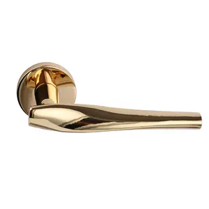 Filta High End Door Handle Solid Brass Brushed Brass Door Locks And Handles