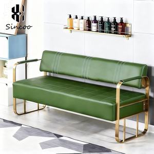 Silla Larga de Acero Inoxidable para Hospital o Salón, Tapizada en Cuero PU Moderno de Alta Calidad, Mueble de Espera Suave, Duradero y Fácil de Limpiar - Product Image 2