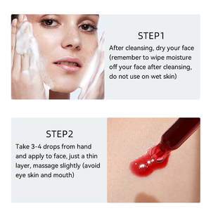 استمتع بتبييض البشرة ومضاد للتجاعيد ومكافحة حب الشباب للعناية بالوجه حمض الهيالورونيك BHA محلول تقشير مع مصل فيتامين سي نياسيناميد - Product Image 4