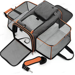 Transportín Expandible para Mascotas, Aprobado por Aerolíneas, para Gatos y Perros, con Cierre de Cremallera, Malla Transpirable, Resistente y Sólido - Product Image 3