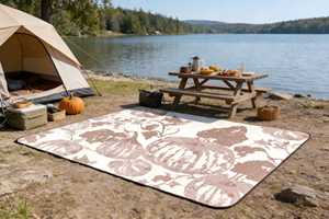 Tapis de camping écologique et tendance, portable, imperméable, résistant à l'humidité, durable, pour la plage et les activités de plein air - Product Image 5