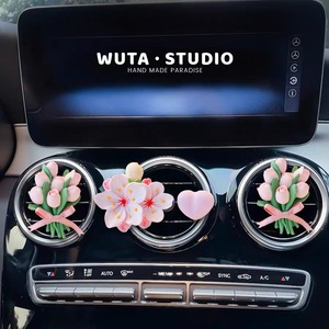 Ambientador de Coche con Aroma a Flor de Durazno, Clip Perfumado para Rejilla de Ventilación, Ambientador Decorativo para Coche - Product Image 6