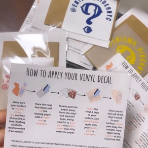 สองด้านที่กำหนดเองวิธีการใช้บัตรคำแนะนำรูปลอกกันน้ำไวนิลแอพลิเคชันข้อมูลนามบัตรสำหรับธุรกิจขนาดเล็ก - Product Image 2