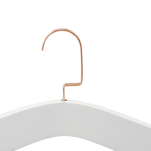 Cintres robustes du fabricant pour robe de mariée, cintres en bois <span class=keywords><strong>blanc</strong></span> et or pour robe de mariée - Product Image 4