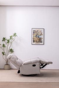 Vente directe usine – Fauteuil inclinable électrique moderne et extensible, confortable, en tissu, pour salon - Product Image 6