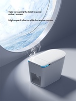 WC intelligent de luxe moderne de haute qualité 110V/220V à ouverture automatique avec bidet intégré, lavage frontal et télécommande, forme allongée