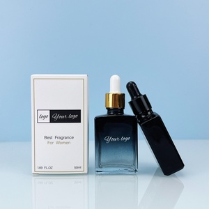 ขวดแก้วฝ้าทรงเหลี่ยมแบบหยดสำหรับบรรจุน้ำมันบำรุงผิว น้ำมันหอมระเหย หรือน้ำมันสำหรับจัดการหนังกำพร้า ขนาด 30 มล. 50 มล. 100 มล. - Product Image 2