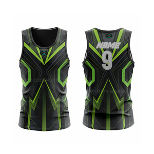 <span class=keywords><strong>Maillot</strong></span> de <span class=keywords><strong>rugby</strong></span> personnalisé en polyester respirant 100% avec impression numérique 3D par sublimation, singlet de football américain pour hommes - Product Image 3