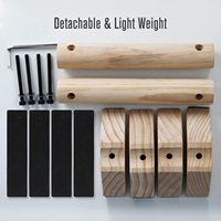 Nouvelle conception ZJFIT Z-37, barres de calisthénie portables en bois de hêtre durables et écologiques, logo personnalisé, parallettes de fitness