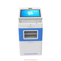 Terminal de libre-service hospitalier pour usage intérieur, écran LCD, design sur pied, tout-en-un, imprimante A4, lecteur de cartes et codes-barres, SDK