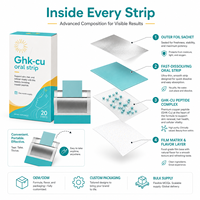 Ghk-cu Oral Strip, peptide de cuivre à dissolution rapide, favorise l'éclat de la peau, la vitalité des cheveux et cellulaire