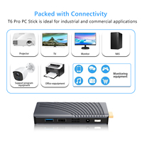 2021 nuevo T6 pro N4000 N4100 J4005 J4125 quad core 6GB de RAM ROM RJ45 Fan TV stick win10 wifi 4K HD computadora stick mini pc