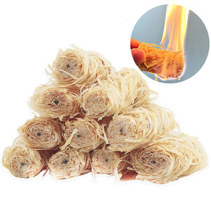 10 rouleaux de <span class=keywords><strong>bois</strong></span> de pin naturel pour allumer le feu, enduits de cire, <span class=keywords><strong>allumage</strong></span> rapide pour cheminée, barbecue, 20x50mm, vente en gros d'usine - Product Image 1