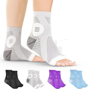 Unisex tùy chỉnh mắt cá chân bọc Brace thể thao nén hỗ trợ chống bong gân chân áp lực mở toed Pads cho sưng plantar - Product Image 6