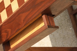 Étagère <span class=keywords><strong>de</strong></span> <span class=keywords><strong>rangement</strong></span> en bois avec tiroir, table d'échecs pliable, organisateur pour pièces <span class=keywords><strong>de</strong></span> jeu et meubles <span class=keywords><strong>de</strong></span> <span class=keywords><strong>jeux</strong></span> <span class=keywords><strong>de</strong></span> société - Product Image 3