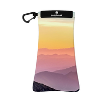 Pochette pour sac de lunettes de soleil en microfibre personnalisée Accessoires de masque pour les yeux à la mode avec chiffon de nettoyage pour lunettes pour la saison hivernale