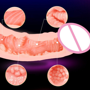 Godet de masturbation unisexe en caoutchouc souple, modèle inversé, avec simulation de pénis et de fesses, pour masturbation masculine et féminine, et pour la masturbation bisexe - Product Image 5