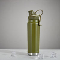 Gobelet isotherme grande capacité pour boissons chaudes avec couvercle, bouteille à double paroi, flasque sous vide, mug de voyage en acier inoxydable, bouteille d'eau, chicha