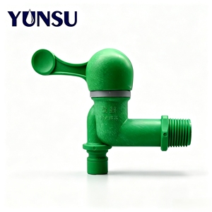 Robinet en plastique à débit d'eau élevé, grande molette ergonomique, poignée confortable, fonctionnement facile, robinet d'eau domestique en PP ABS - Product Image 1