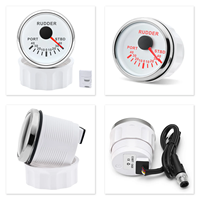 Jauge d'angle de gouvernail NMEA2000 52MM STBD PORT pour moteur gauche/droit, yacht, navire, avec rétroéclairage rouge et aiguille, compteur d'angle de gouvernail