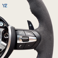 Volante Deportivo YZ con Calefacción, Revestimiento de Gamuza Sintética y Luces LED para BMW Serie F F10 F11 F15 F20 F22 F31 F33 F34 F30 F32 F36 F80 M4 F82 M5 F90