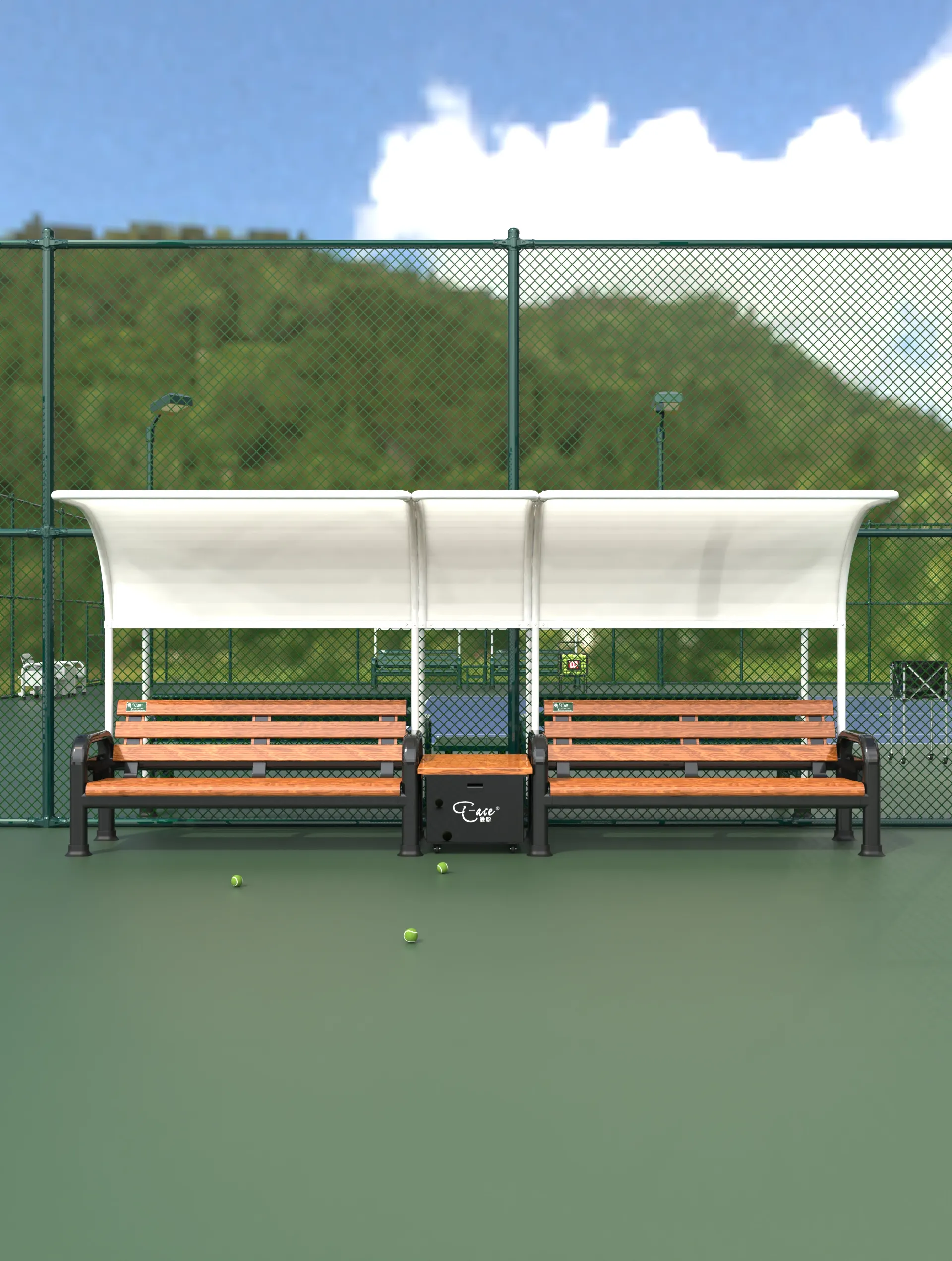 Court de tennis Athlètes chaise en alliage d'aluminium accoudoir chaises pour se reposer dossier pour chaise