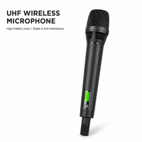 Microphone sans fil portable UHF pour karaoké, divertissement, chant riche, suppression des grincements, capsule supercardioïde, club