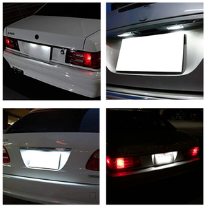 2 pièces CANbus sans erreur LED blanc numéro <span class=keywords><strong>feux</strong></span> de <span class=keywords><strong>plaque</strong></span> d'<span class=keywords><strong>immatriculation</strong></span> pour Benz e-class W124 S124 SL-Class R129 Kombi - Product Image 5
