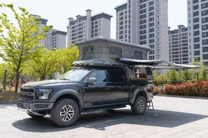 Caravana Deslizable de Aluminio con Tienda de Campaña Desplegable, Capacidad de Carga de 500 kg, Capacidad para 2 Personas - Product Image 5