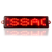 Letrero LED Exterior Mini para Motocicleta, Letrero LED Desplazable Intermitente, Programable a Distancia, con Texto en Inglés y Números