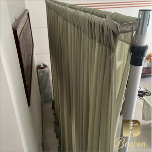 Sang Trọng 10x10ft Kem Chéo Màn Đứng Khung Đám Cưới Backdrop Rèm Nền Sân Khấu Cho Tổ Chức Sự Kiện Đảng Trang Trí - Product Image 6