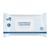 Toallitas Húmedas VinnerLove 4 en 1 para el Cuidado de la Incontinencia con Crema Protectora y Dimethicone para la Protección de la Piel de Adultos Mayores