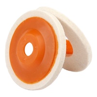 Vente en gros d'outils de polissage ronds en laine pour voiture Roue de polissage en laine de 100mm pour verre, métal, diamant et marbre