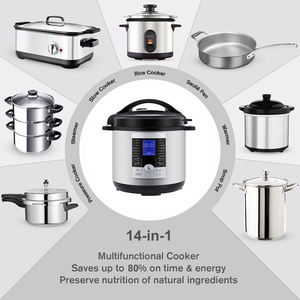 Autocuiseur électrique intelligent <span class=keywords><strong>de</strong></span> grande capacité 8QT Pot intérieur en aluminium Cuiseur à riz - Product Image 3