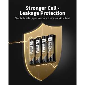 Para Pilas Recargables EBL Gold Pro AA, Paquete de 8, 1.2V 2800mAh, Alta Capacidad, NIMH, Precargadas, Actualizadas a 600mAh - Product Image 2