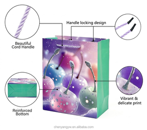 ถุงกระดาษของขวัญลายพิมพ์โลหะสีส้มหรูหราสำหรับเด็ก  ผ้าฝ้ายเกรดพรีเมียม  ริบบิ้น  น้ำหนัก 250 กรัม  ขนาดกว้าง  สำหรับร้านค้า  ของขวัญ  ของที่ระลึก  สไตล์เคป๊อป - Product Image 3