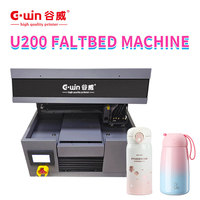 Printer UV Flatbed Otomatis Penuh Gwin New A4 dengan Tinta UV, Baja Anti Karat, Garansi 1 Tahun untuk Print Head Epson XP600 1440dpi
