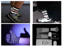 Fil réfléchissant de 0,2 mm pour sangles de sécurité, vêtements de travail, vêtements de sport d'extérieur et textiles fonctionnels