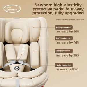 Siège auto universel pour bébé et enfant de 0 à 12 ans, rotation à 360 degrés, possibilité de s'asseoir et de s'allonger, portable, simple - Product Image 2