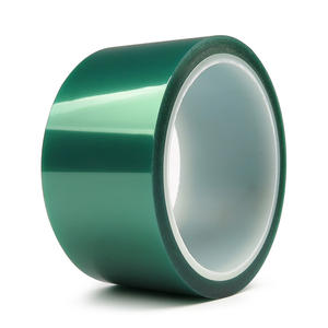 Cinta adhesiva de silicona de poliéster PET verde de alta temperatura multiusos para uso industrial - Product Image 1
