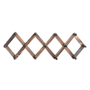 Porte-vêtements télescopique en bois, mural, rétractable, pour chambre à coucher, rangement de placard - Product Image 5