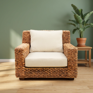 เก้าอี้โซฟา TOKYO เฟอร์นิเจอร์ไม้หวายธรรมชาติจากหญ้าทะเล - Product Image 2