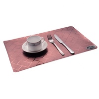 Napperon de Restaurant en PVC, dessous de Table, métallique brossé, en vinyle, TD177, vente en gros